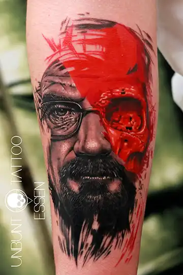 heisenberg tattoo walter white tattoo Bryan Cranston tattoo jesse pinkman tattoo essen